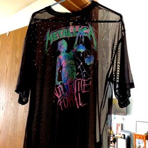 new, mesh size small Metallica shirt